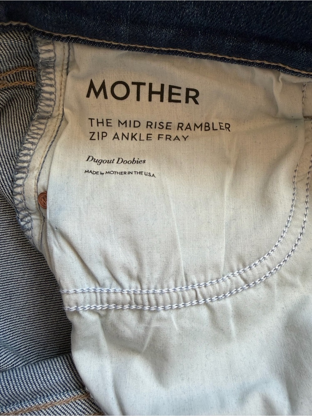 MOTHER Mid Rise Rambler Zip Ankle Fray - Picture 12 of 12